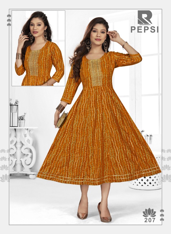 Raashi Pepsi Ethnic Wear Anarkali Kurti Collection